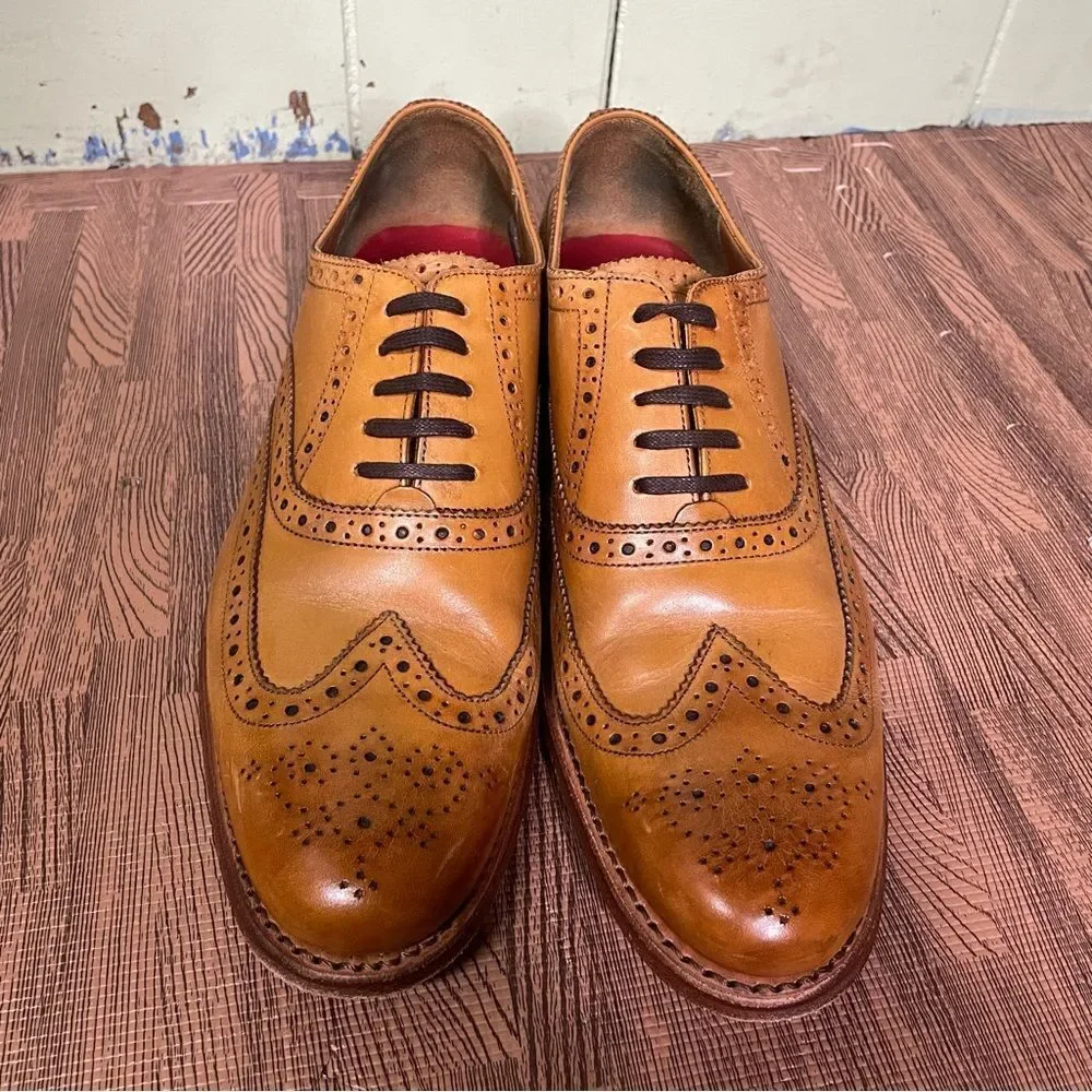 Grenson Dylan Wing Tip Oxford Brogue Leather Goodyear Welted Men’s UK 6.5 US 7.5